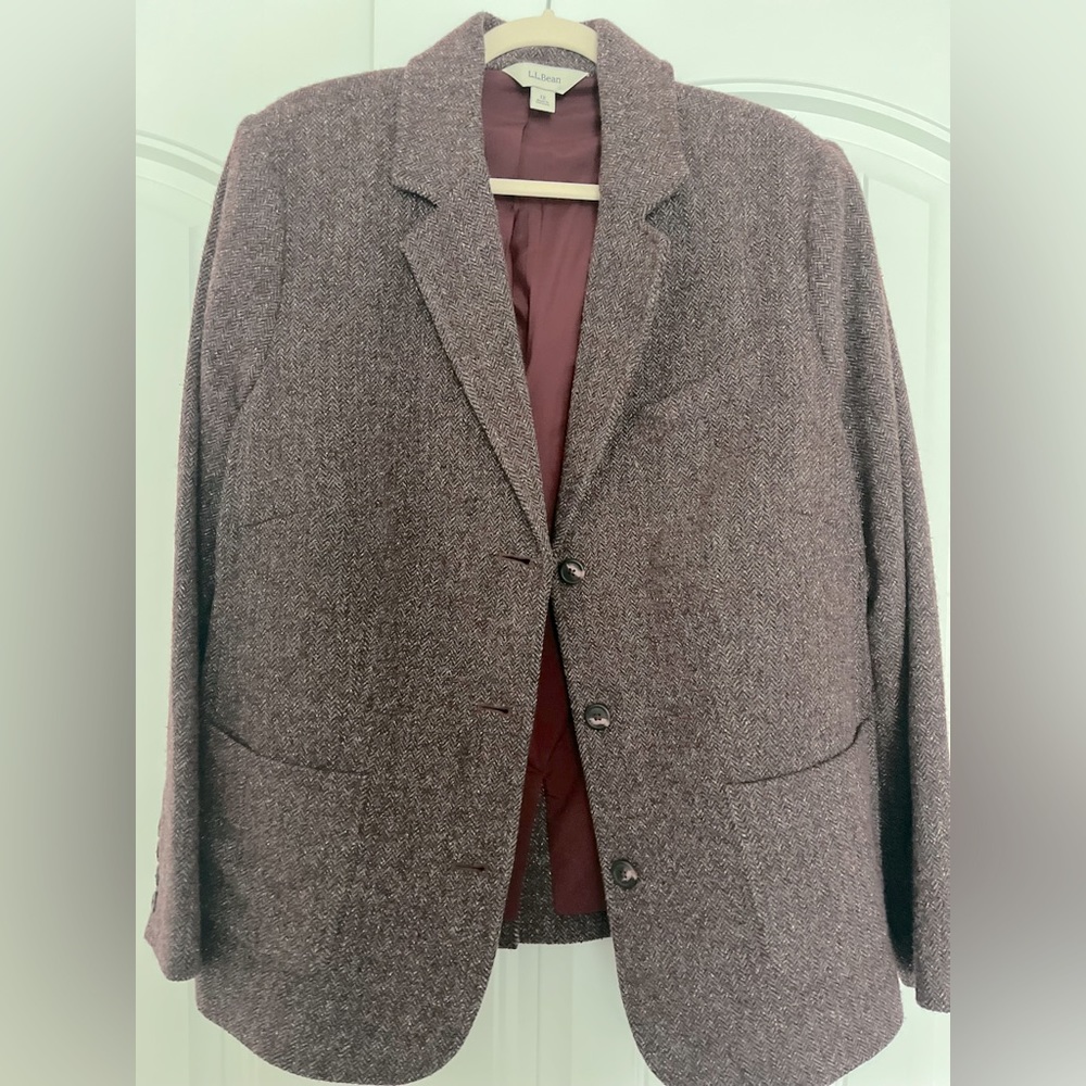EUC - LL Bean Women’s Wool Blend Blazer - 1X